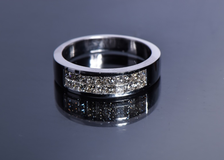 14k White Gold Diamond Ring