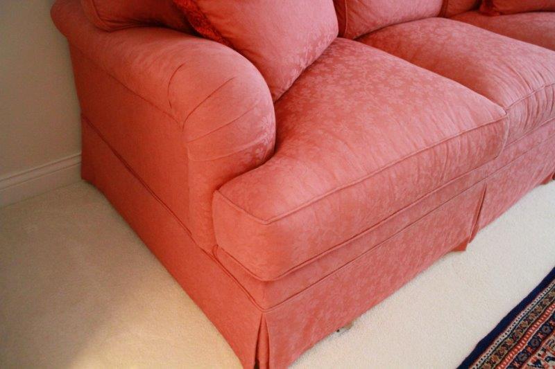 Excursions Red Upholstered Sofa