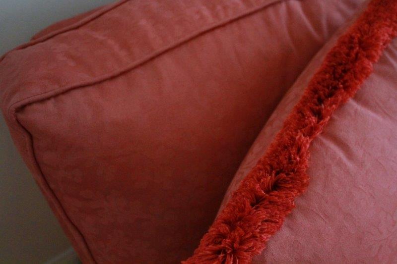 Excursions Red Upholstered Sofa