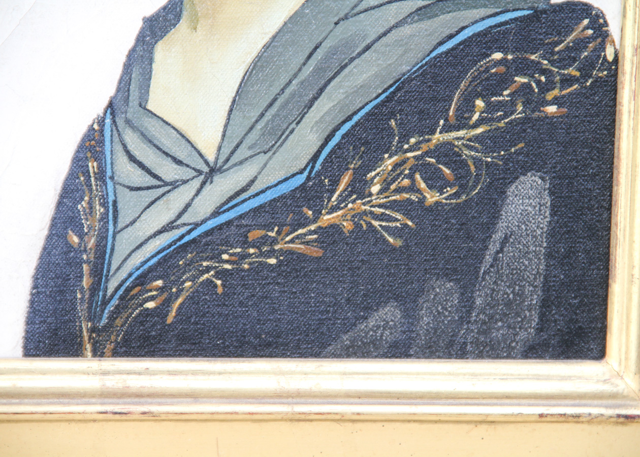 Original Geisha Oil on Canvas Painting