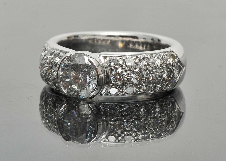 2.73 CT Tiffany & Co. Platinum Diamond Engagement Ring