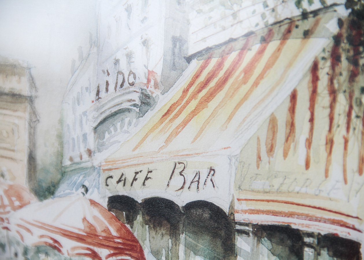 Parisian Street Scene Print