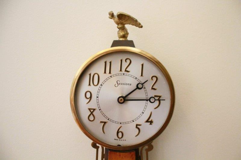 Vintage Sessions Eight Day Banjo Style Pendulum Clock