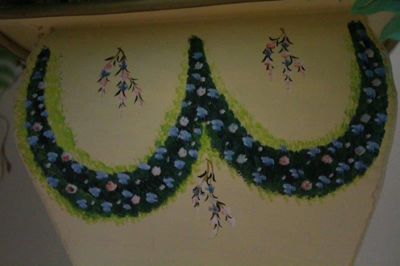 Plant Stand with Faux Plant