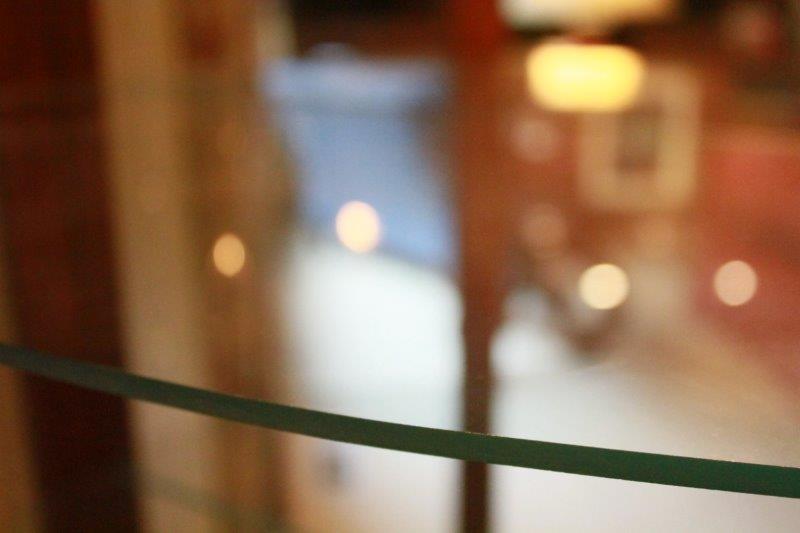 Wood and Glass Lighted Display Cabinet