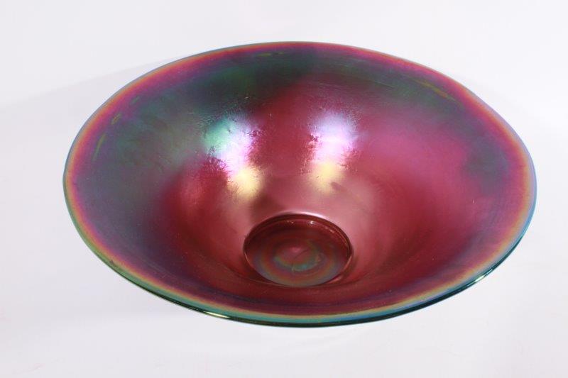Hand Blown Glass Mixing Bowl