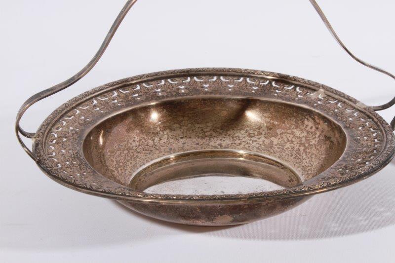 Sterling Silver Dish and a Silver Plated Compote