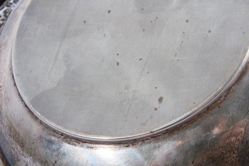 Sterling Silver Dish and a Silver Plated Compote