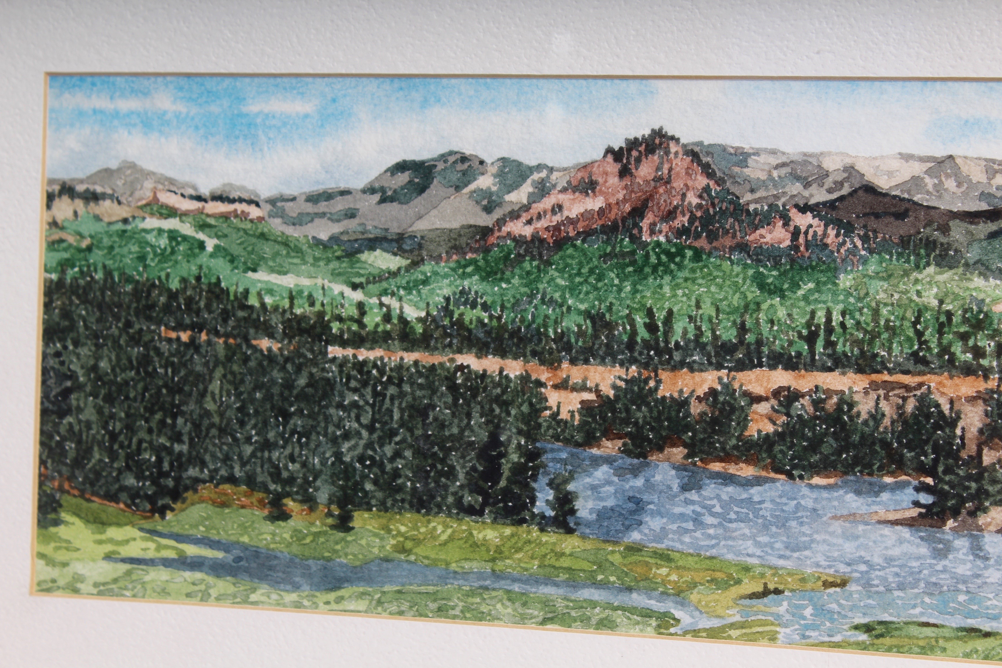 Original Watercolor of "Windswept: Windy Ridge" by Janice Hanson
