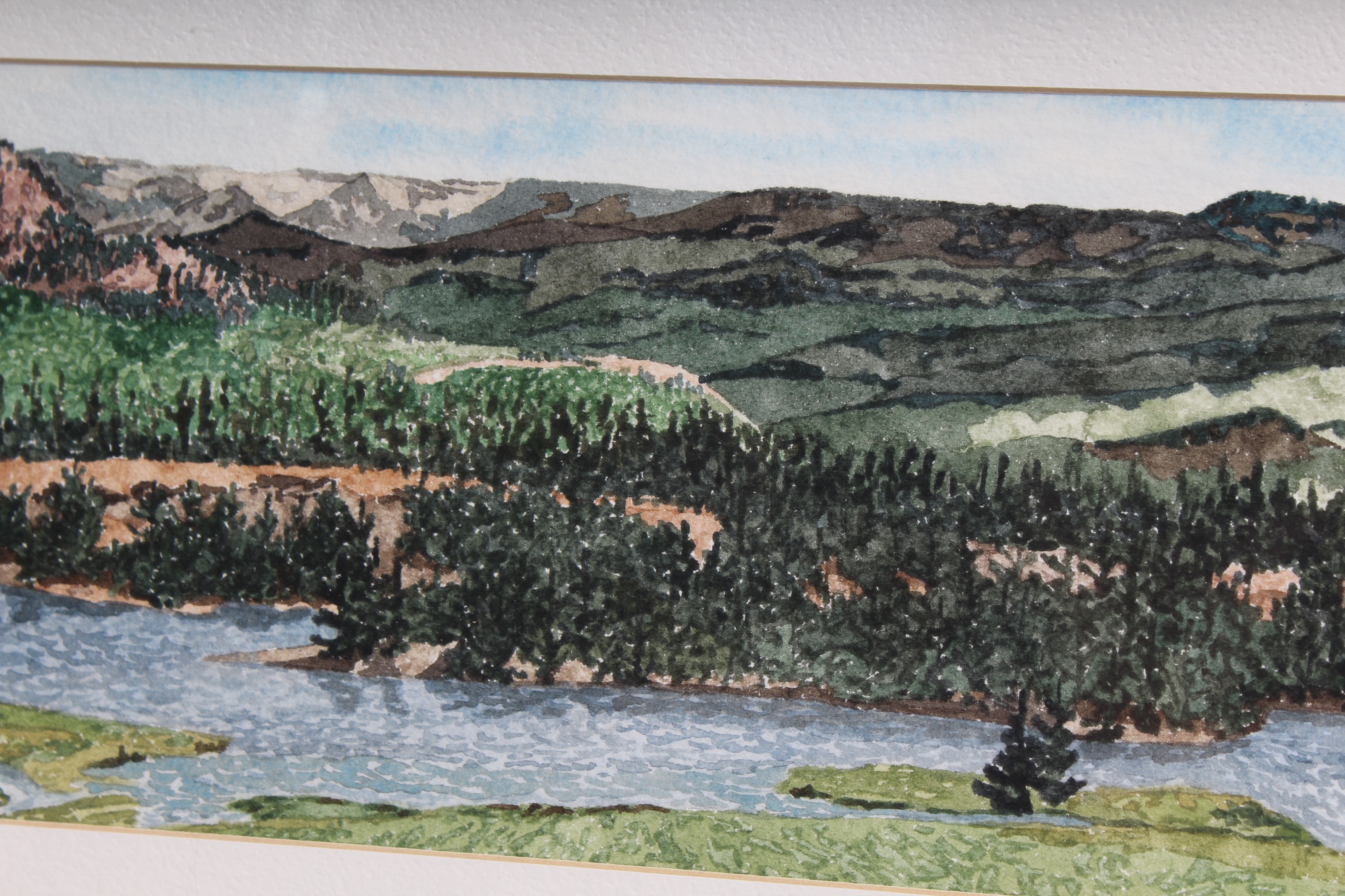 Original Watercolor of "Windswept: Windy Ridge" by Janice Hanson