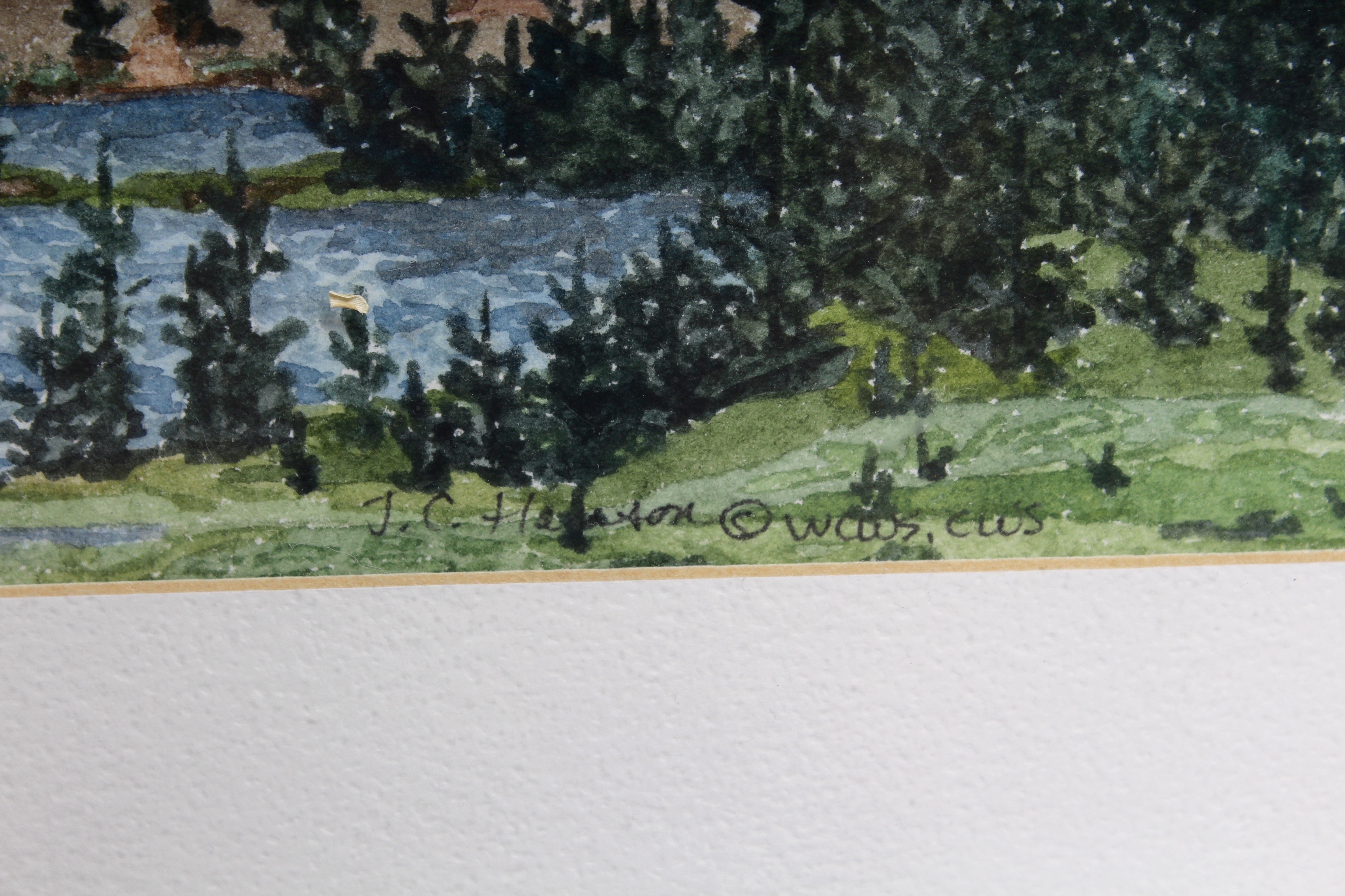 Original Watercolor of "Windswept: Windy Ridge" by Janice Hanson