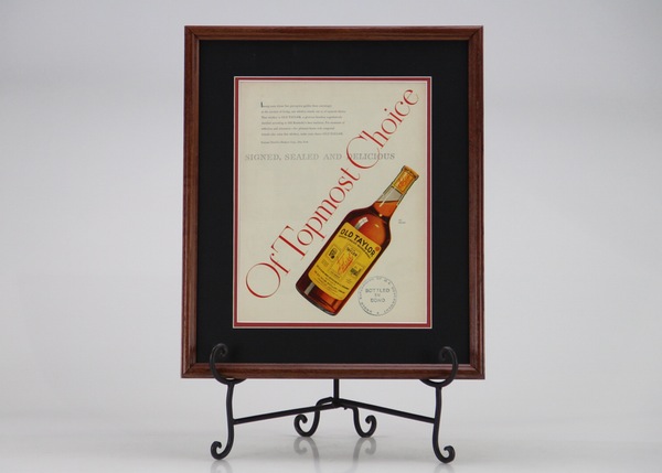 1936 Old Taylor Kentucky Bourbon Whiskey Advertisement