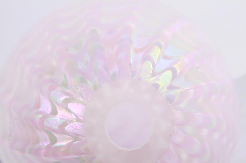 Pair of Signed Art Glass Eggs