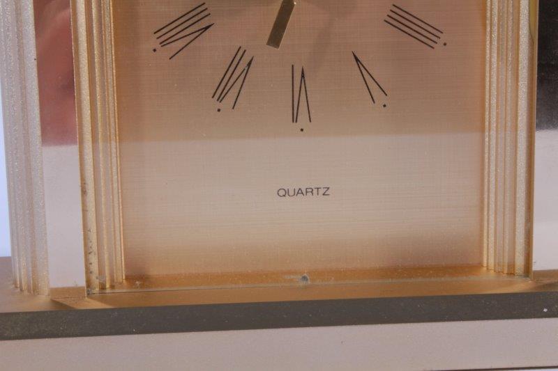 Gold Tone Bulova Desk Clock