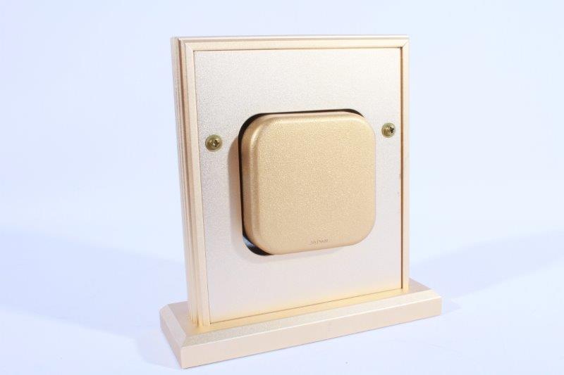 Gold Tone Bulova Desk Clock