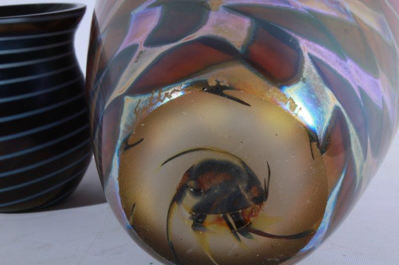 Pair of Art Glass Vases