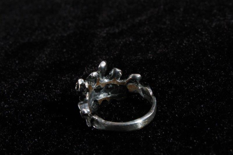 Silver Tone Floral Earrings