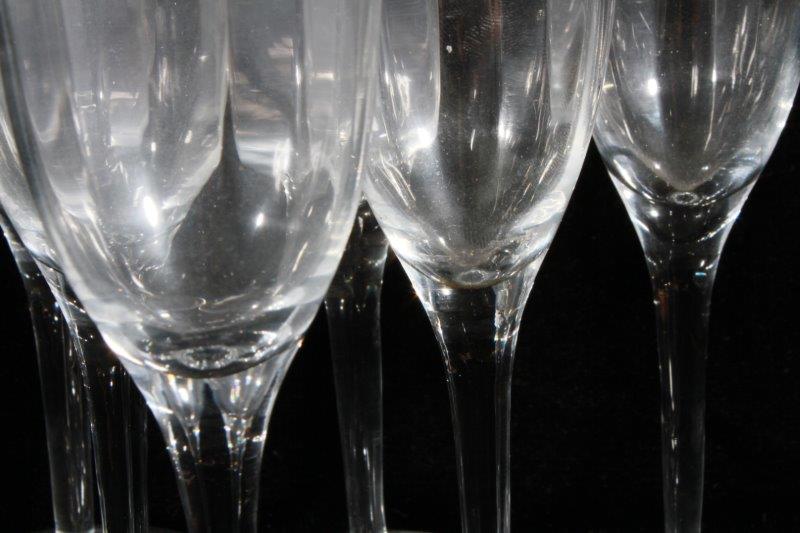 Six Gorham Crystal Glasses