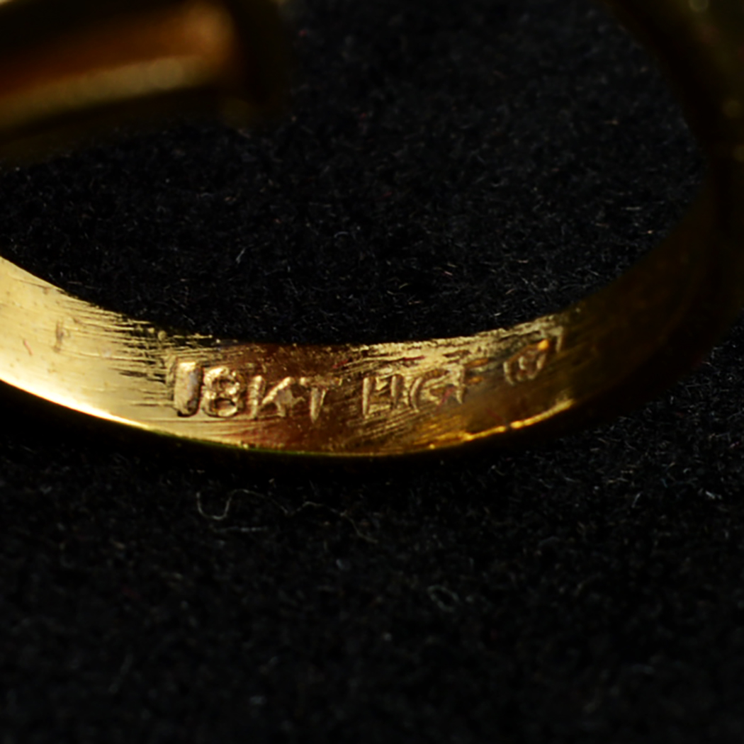 House of Nikolas 18K Gold and CZ Ring