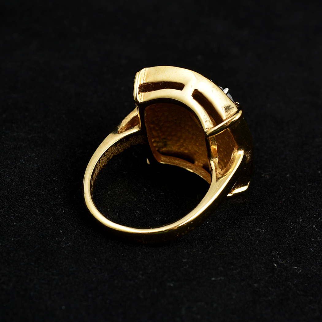House of Nikolas 18K Gold and CZ Ring