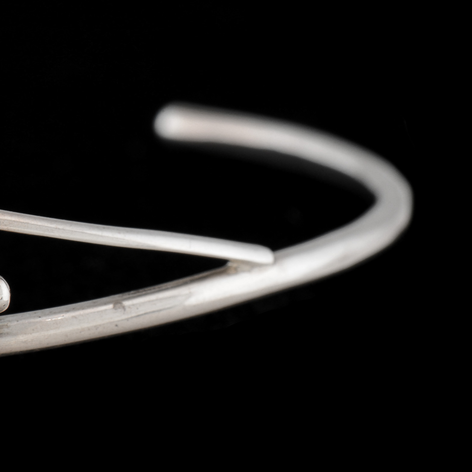 Zuni Sunface Sterling Silver Inlaid Split Cuff Bracelet