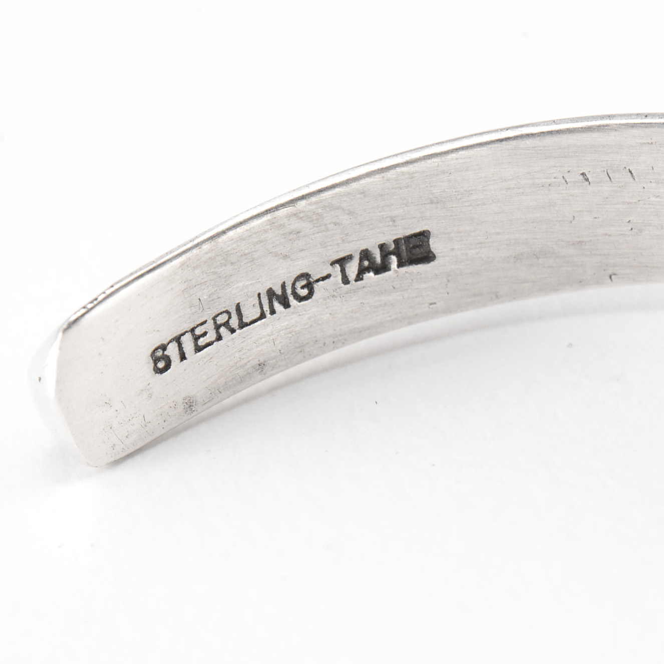 Nora Tahe Signed Native American Navajo Sterling Silver Bracelet