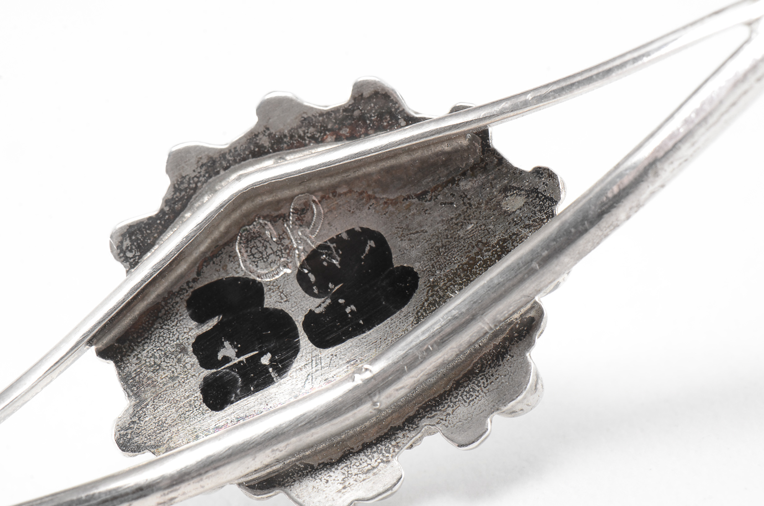 Zuni Sunface Sterling Silver Inlaid Split Cuff Bracelet