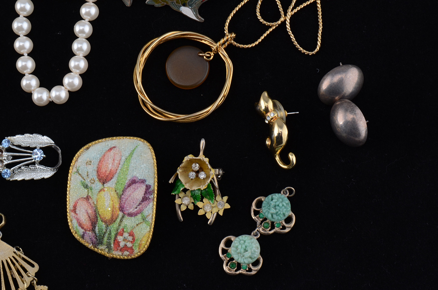 Assorted Costume Jewelry Including Monet and Bulova
