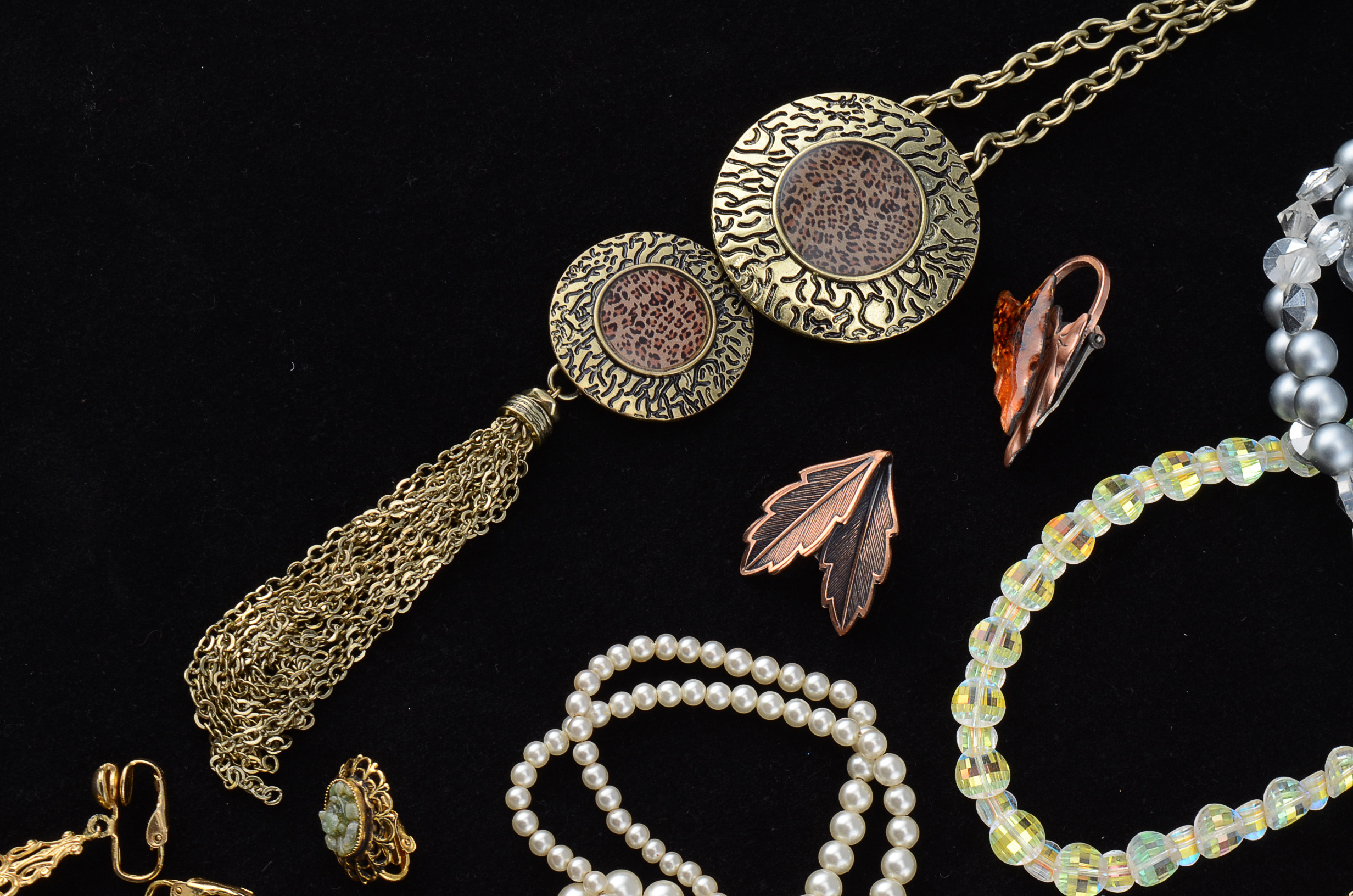 Assorted Costume Jewelry Including Monet and Bulova