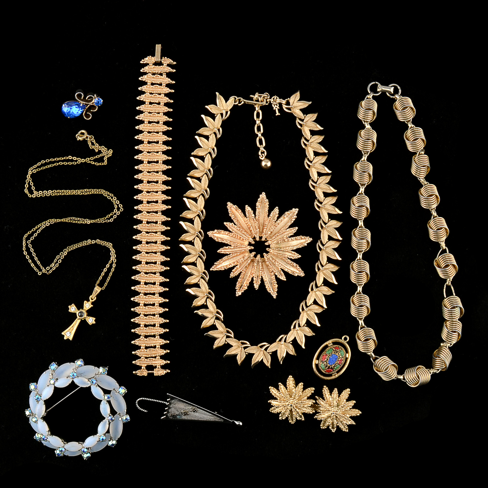 Group of Vintage Costume Jewelry Including Trifari