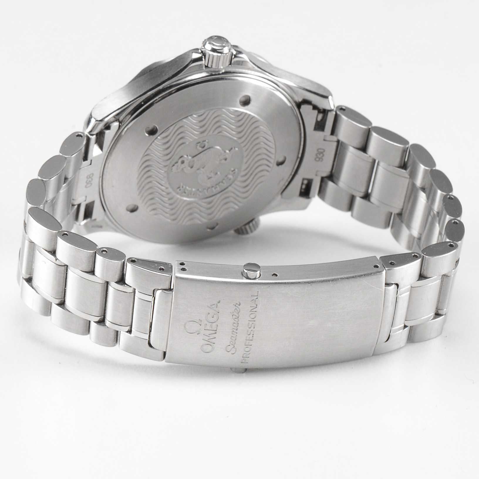 Men's Omega Seamaster Professional 300m Full Size 41mm Black Wave Steel Watch