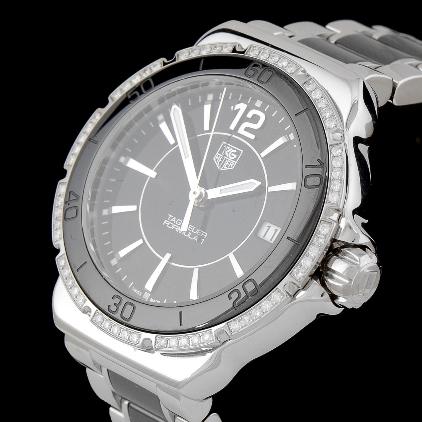 Women's NEW Tag Heuer Formula 1 One Quartz Ceramic Diamonds Watch