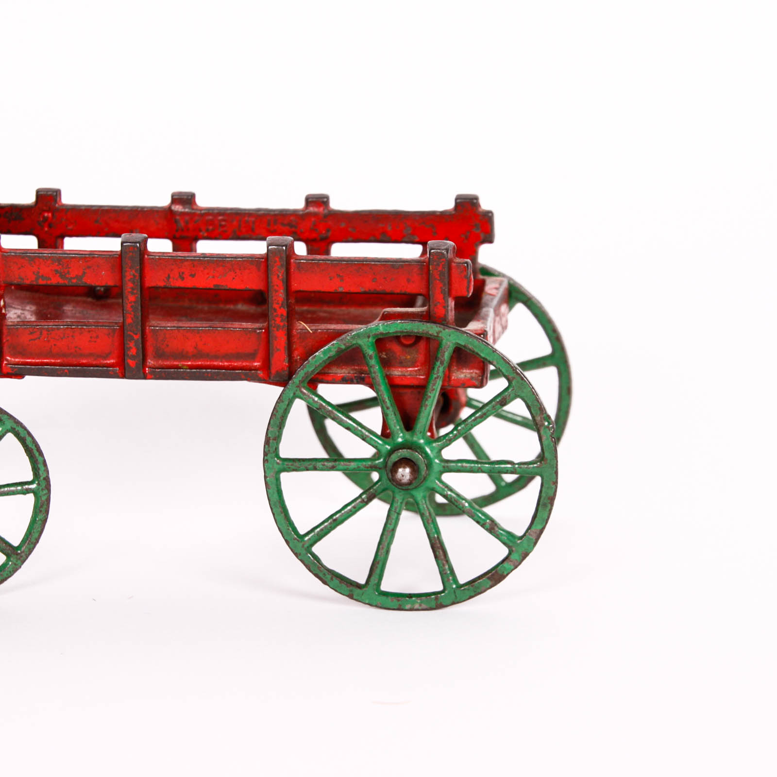 Antique Cast Metal Horse and Carriage Toy