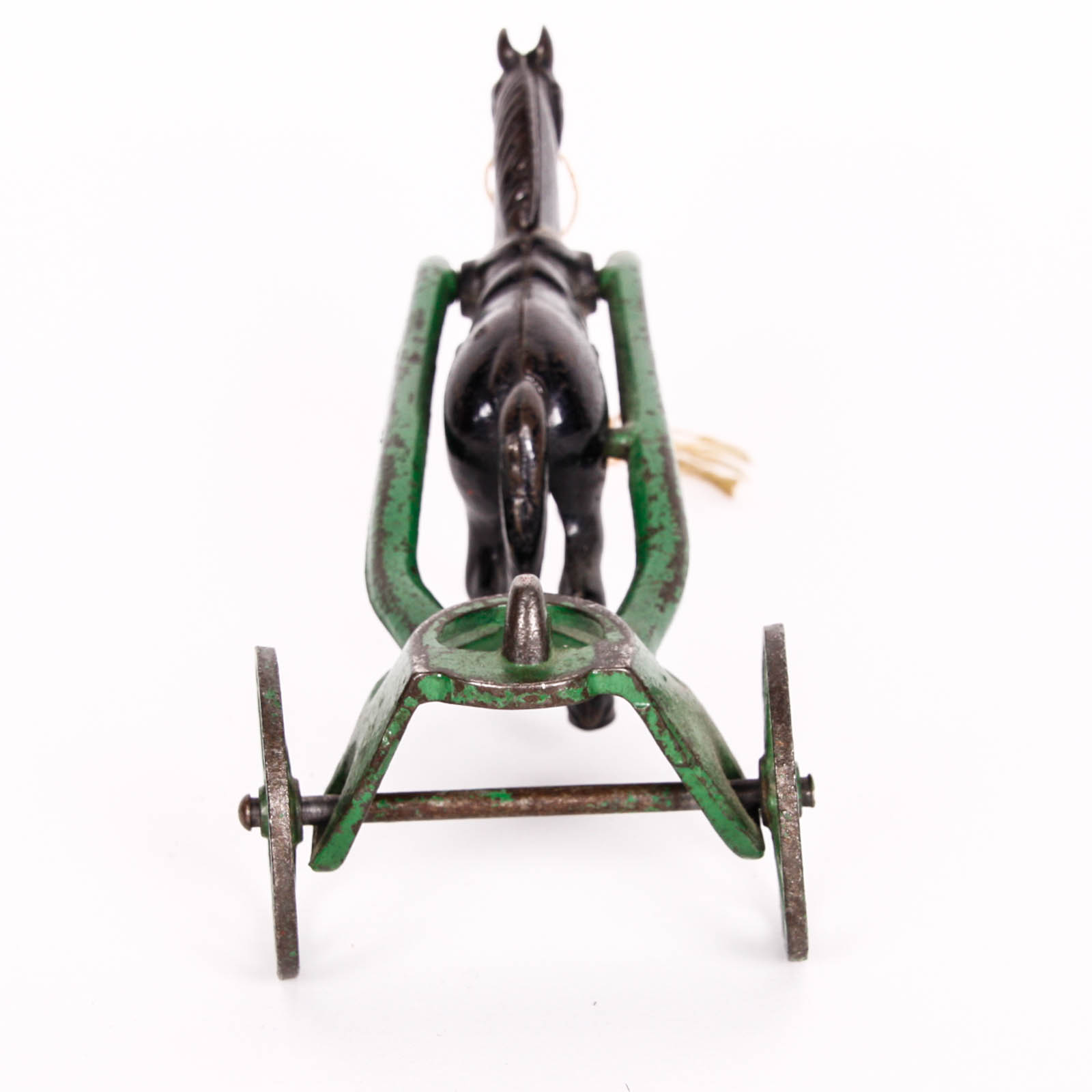 Antique Cast Metal Horse and Carriage Toy