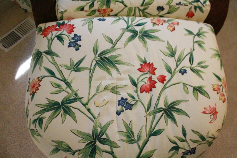 Woven Lounge Chair with Ottoman