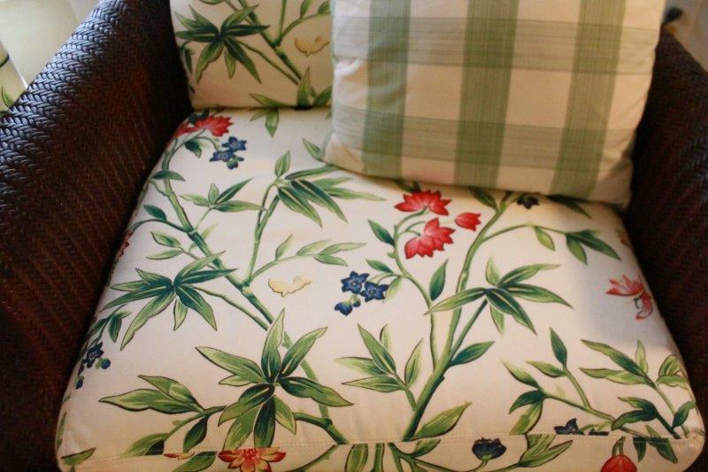 Woven Lounge Chair with Ottoman