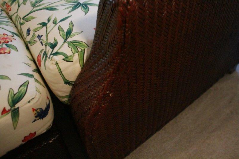 Woven Lounge Chair with Ottoman