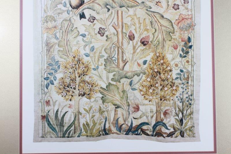 Flora and Fauna Style Offset Lithograph