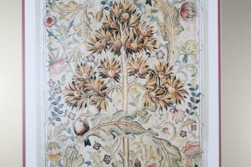 Flora and Fauna Style Offset Lithograph