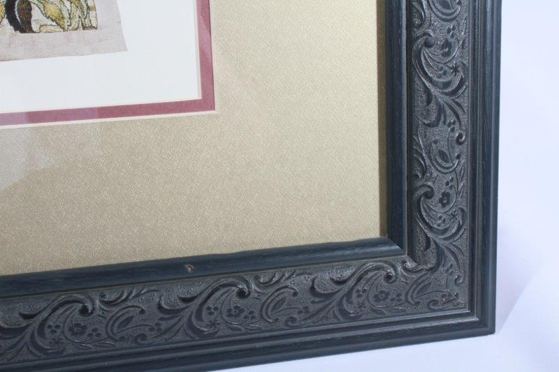 Flora and Fauna Style Offset Lithograph