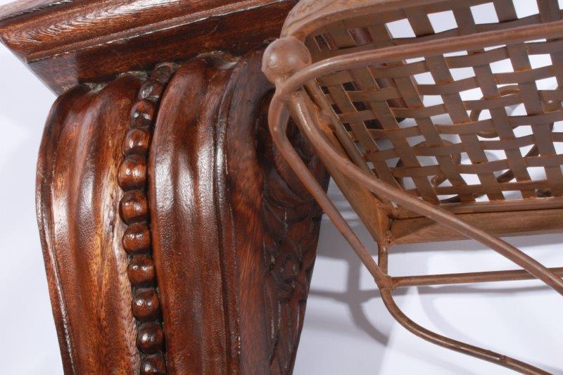 Metal and Wood Wall Shelves