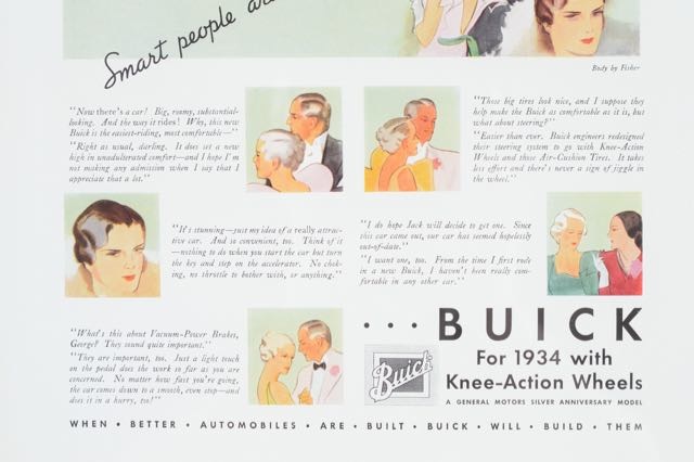 1934 Buick Car Advertisement