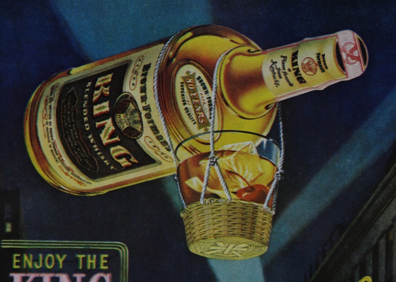 1945 Brown-Forman King Whisky Advertisement