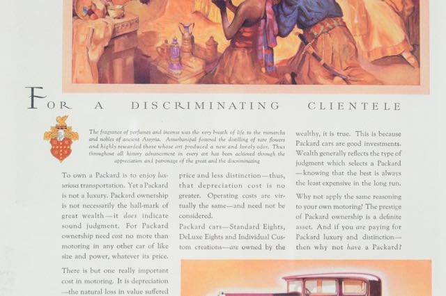 1932 Packard Automobile Advertisement Framed