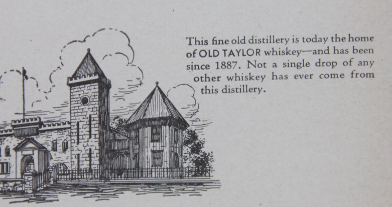 1936 Old Taylor Bourbon Whiskey Advertisement