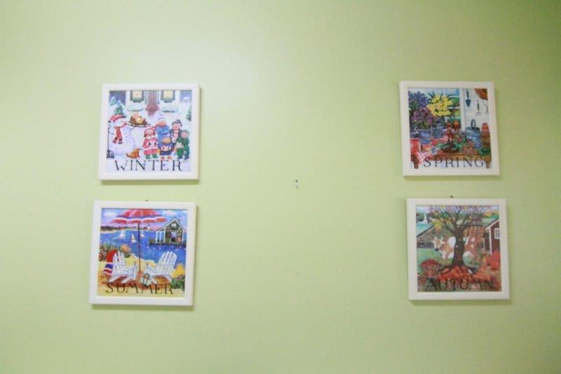 Quad of Signed Seasonal Offset Lithographs