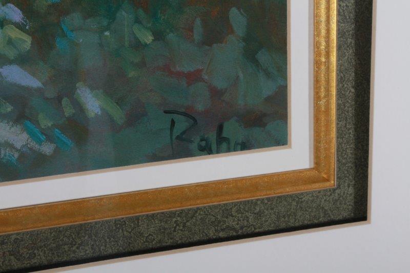 Signed Floral Offset Lithograph