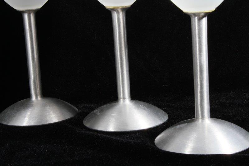 Set of Acrylic and Metal Disney Wine Glasses