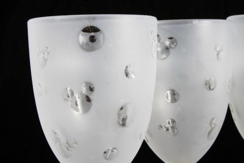 Set of Acrylic and Metal Disney Wine Glasses