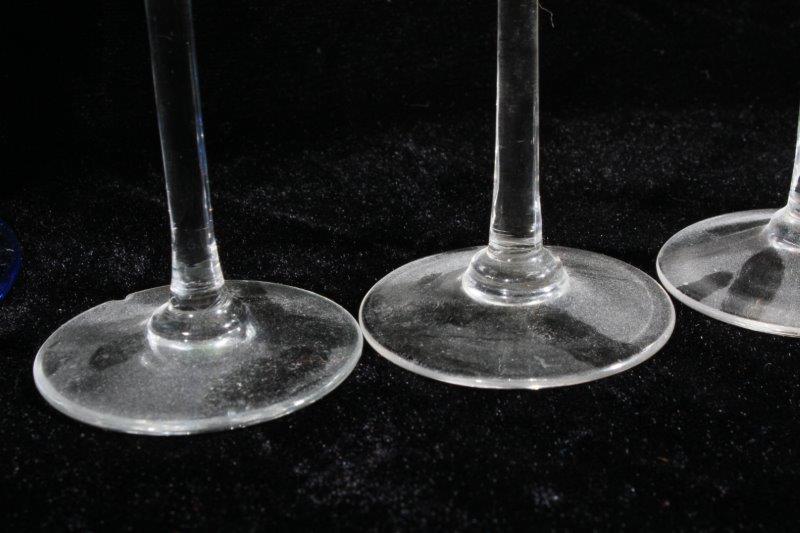 Hand Blown Wine Glasses and Curettes